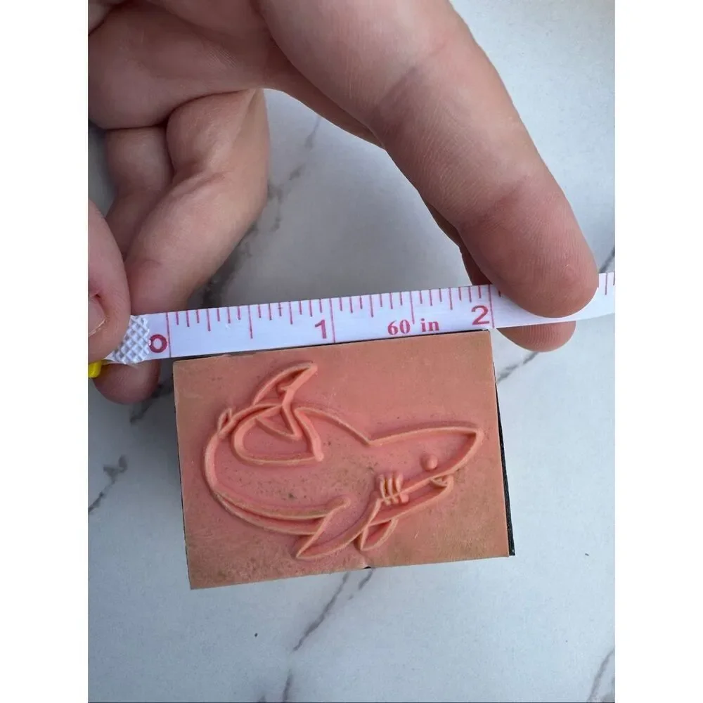 Cartoon Shark Rubber Stamp
